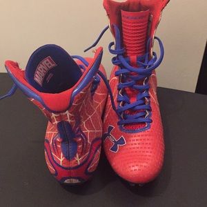 Gentle use under amour spider-man cleats size 8